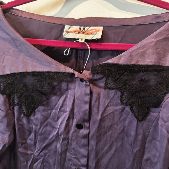 Sue Wong silk off shoulder lace top (part of a set) - Picture 4 of 5